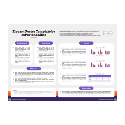 EZP01TH | Multipurpose A0 Landscape PowerPoint Poster Template | FPCRW0R0