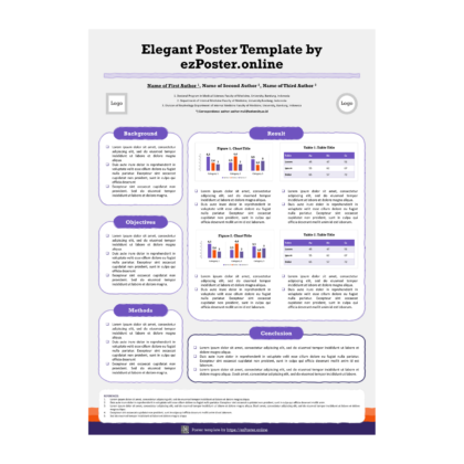 EZP01TH | Multipurpose A0 Portrait PowerPoint Poster Template | FPCRW0RS