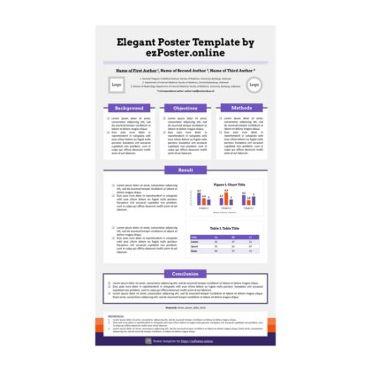 EZP01TH | Multipurpose Full-HD Portrait PowerPoint Poster Template | FPCSW0RT