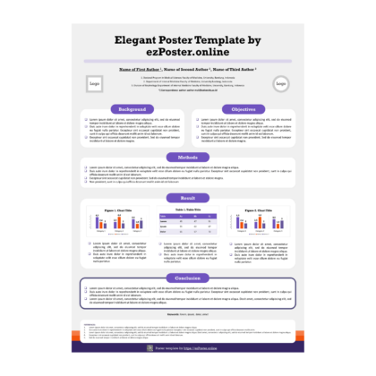 EZP01TH | Multipurpose A0 Portrait PowerPoint Poster Template | FPCRW0R0