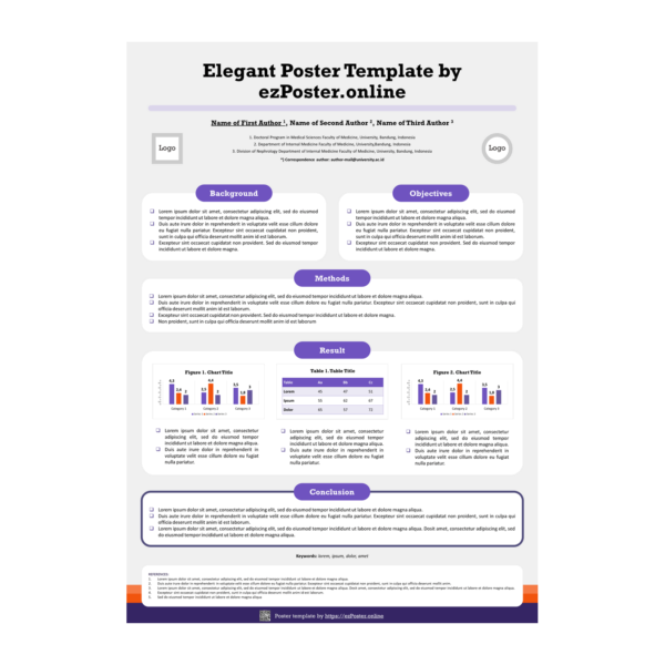 EZP01TH | Multipurpose A0 Portrait PowerPoint Poster Template | FPCRW0R0
