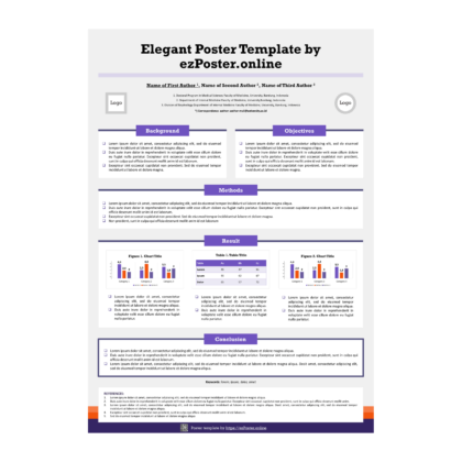 EZP01TH Multipurpose A0 Portrait PowerPoint Poster Template FPCSW0RTH2