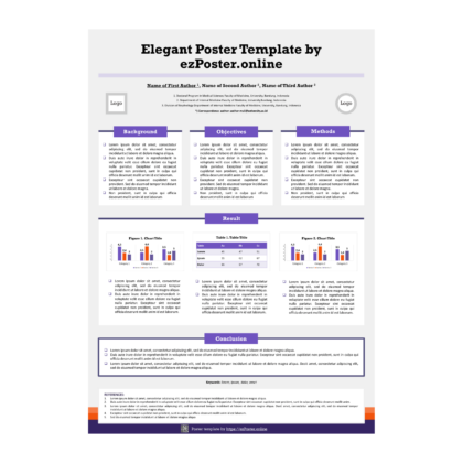 EZP01TH | Multipurpose A0 Portrait PowerPoint Poster Template | FPCSW0RT