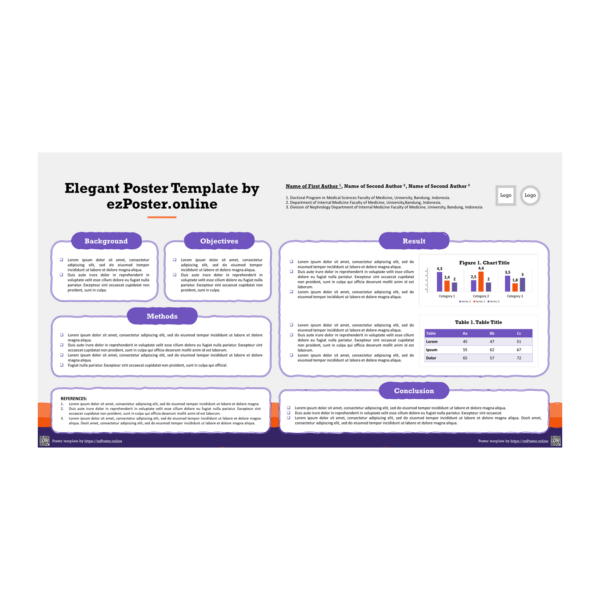 EZP01TH | Multipurpose Full-HD Landscape PowerPoint Poster Template | FPCRW0RS