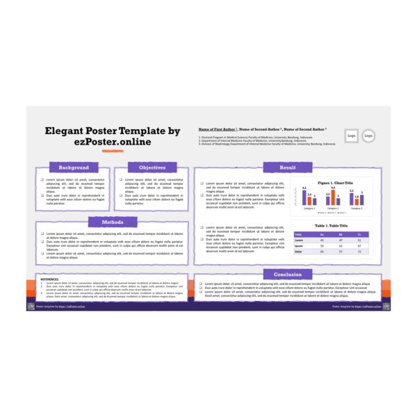 EZP01TH | Multipurpose Full-HD Landscape PowerPoint Poster Template | FPCSW0RS