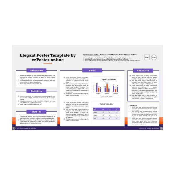 EZP01TH | Multipurpose Full-HD Landscape PowerPoint Poster Template | FPCSW0RT