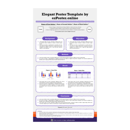 EZP01TH | Multipurpose Full-HD Portrait PowerPoint Poster Template | FPCRW0RS