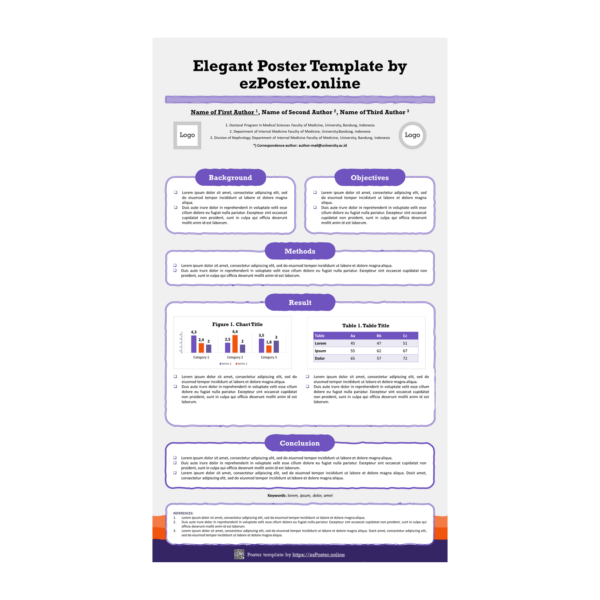 EZP01TH | Multipurpose Full-HD Portrait PowerPoint Poster Template | FPCRW0RS