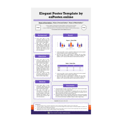 EZP01TH | Multipurpose Full-HD Portrait PowerPoint Poster Template | FPCSW0RS