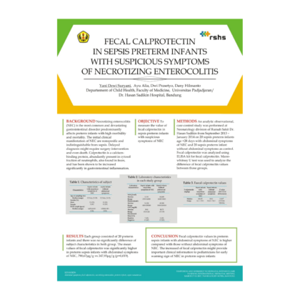 Pediatric Research Poster - Necrotizing enterocolitis - Yani