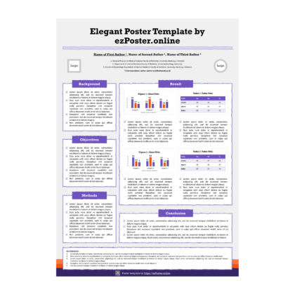 EZP01TH | Multipurpose A0 Portrait PowerPoint Poster Template | FPCSW0RS