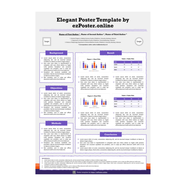 EZP01TH | Multipurpose A0 Portrait PowerPoint Poster Template | FPCSW0RS