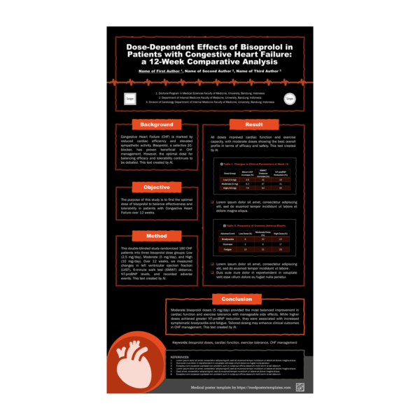 Bisoprolol-Full HD : a  Cardiology PPT e-Poster Template - Image 4