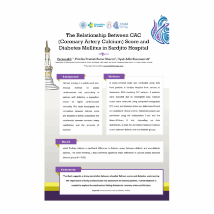 Coronary Artery Score - a Sample of Cardiology PPT Poster