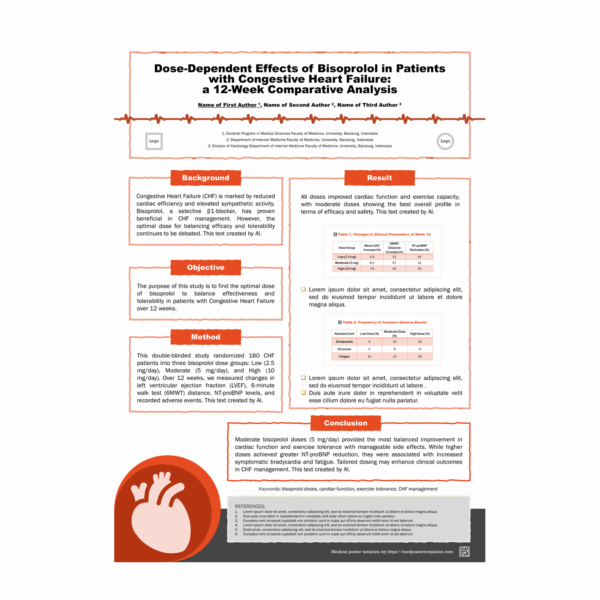 Bisoprolol-A0 : a  Cardiology PPT e-Poster Template - Image 3