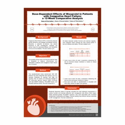 Bisoprolol-A0 : a  Cardiology PPT e-Poster Template